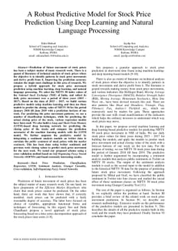 A Robust Predictive Model for Stock Price Prediction Using Deep Learning
  and Natural Language Processing