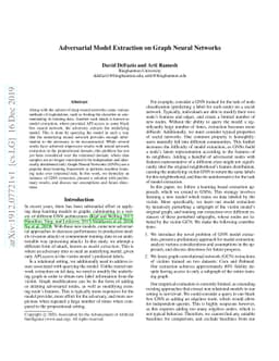 Adversarial Model Extraction on Graph Neural Networks