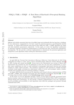PDQ & TMK + PDQF -- A Test Drive of Facebook's Perceptual Hashing
  Algorithms