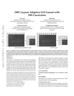 ORC Layout: Adaptive GUI Layout with OR-Constraints