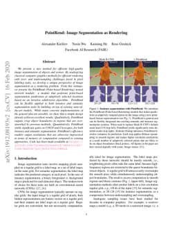 PointRend: Image Segmentation as Rendering