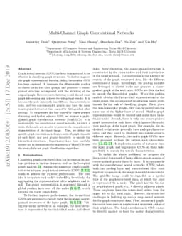 Multi-Channel Graph Convolutional Networks