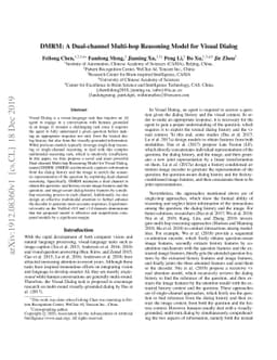 DMRM: A Dual-channel Multi-hop Reasoning Model for Visual Dialog
