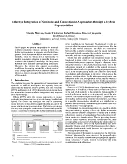 Effective Integration of Symbolic and Connectionist Approaches through a
  Hybrid Representation