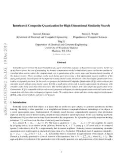 Interleaved Composite Quantization for High-Dimensional Similarity
  Search