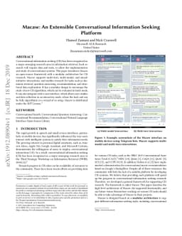 Macaw: An Extensible Conversational Information Seeking Platform