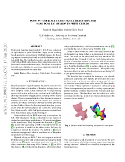 PointVoteNet: Accurate Object Detection and 6 DoF Pose Estimation in
  Point Clouds