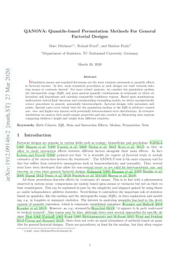 QANOVA: Quantile-based Permutation Methods For General Factorial Designs