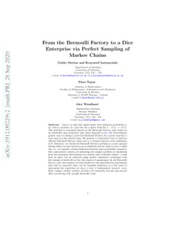 From the Bernoulli Factory to a Dice Enterprise via Perfect Sampling of
  Markov Chains