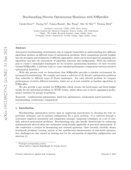 Benchmarking Discrete Optimization Heuristics with IOHprofiler