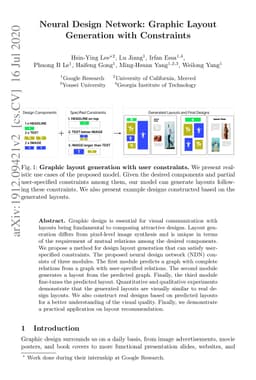 Neural Design Network: Graphic Layout Generation with Constraints