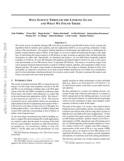 Data Science through the looking glass and what we found there
