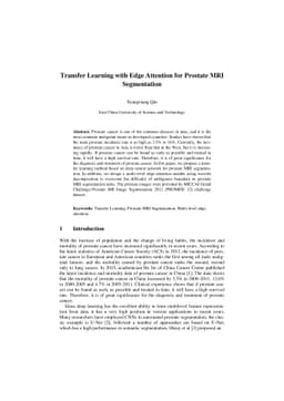 Transfer Learning with Edge Attention for Prostate MRI Segmentation