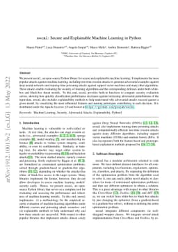 secml: A Python Library for Secure and Explainable Machine Learning