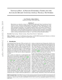 TentacleNet: A Pseudo-Ensemble Template for Accurate Binary
  Convolutional Neural Networks