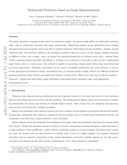 Multimodal Prediction based on Graph Representations