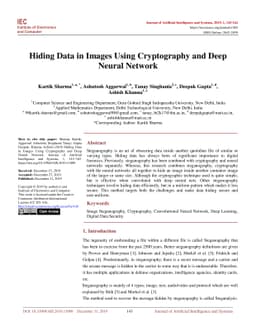 Hiding Data in Images Using Cryptography and Deep Neural Network