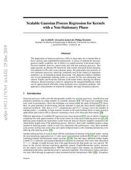 Scalable Gaussian Process Regression for Kernels with a Non-Stationary
  Phase