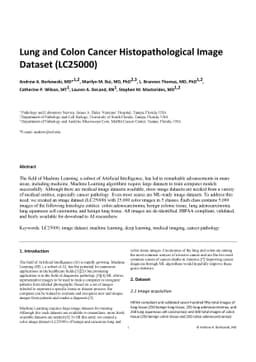 Lung and Colon Cancer Histopathological Image Dataset (LC25000)