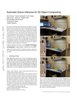 Automatic Scene Inference for 3D Object Compositing