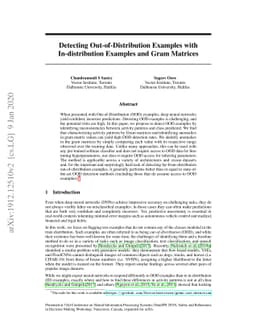 Detecting Out-of-Distribution Examples with In-distribution Examples and
  Gram Matrices