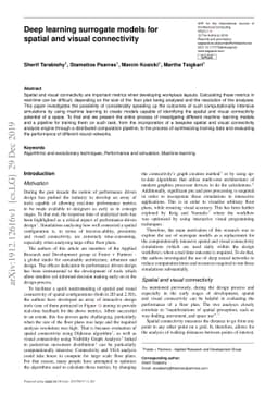 Deep learning surrogate models for spatial and visual connectivity