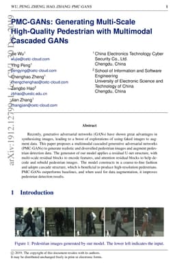 PMC-GANs: Generating Multi-Scale High-Quality Pedestrian with Multimodal
  Cascaded GANs