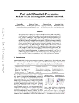 Pontryagin Differentiable Programming: An End-to-End Learning and
  Control Framework
