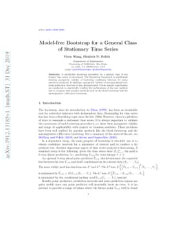 Model-free Bootstrap for a General Class of Stationary Time Series