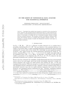 On the Limits of Topological Data Analysis for Statistical Inference