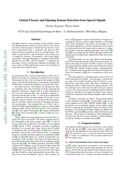 Glottal Closure and Opening Instant Detection from Speech Signals