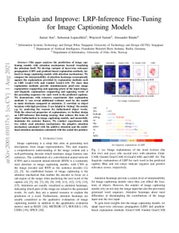 Explain and Improve: LRP-Inference Fine-Tuning for Image Captioning
  Models