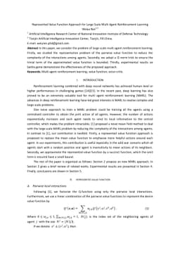 Represented Value Function Approach for Large Scale Multi Agent
  Reinforcement Learning