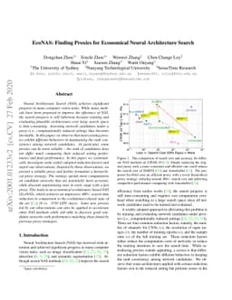 EcoNAS: Finding Proxies for Economical Neural Architecture Search