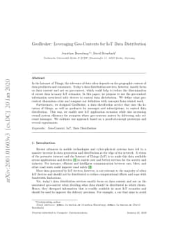 GeoBroker: Leveraging Geo-Contexts for IoT Data Distribution