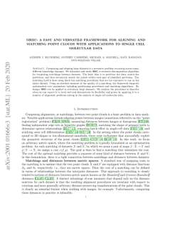 MREC: a fast and versatile framework for aligning and matching point
  clouds with applications to single cell molecular data