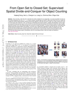 From Open Set to Closed Set: Supervised Spatial Divide-and-Conquer for
  Object Counting