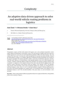 An adaptive data-driven approach to solve real-world vehicle routing
  problems in logistics