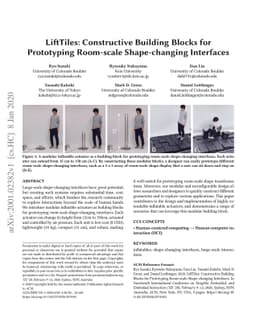 LiftTiles: Constructive Building Blocks for Prototyping Room-scale
  Shape-changing Interfaces