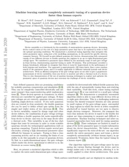 Machine learning enables completely automatic tuning of a quantum device
  faster than human experts