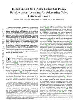 Distributional Soft Actor-Critic: Off-Policy Reinforcement Learning for
  Addressing Value Estimation Errors