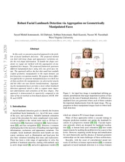 Robust Facial Landmark Detection via Aggregation on Geometrically
  Manipulated Faces