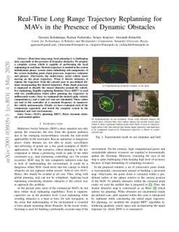 Real-Time Long Range Trajectory Replanning for MAVs in the Presence of
  Dynamic Obstacles