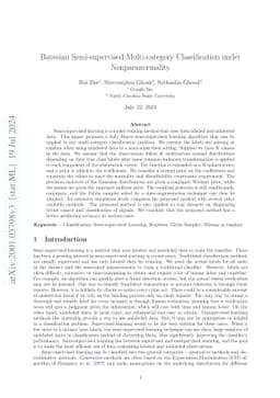 Bayesian Semi-supervised learning under nonparanormality