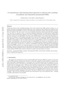 A comprehensive deep learning-based approach to reduced order modeling
  of nonlinear time-dependent parametrized PDEs