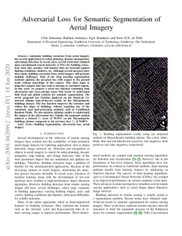 Adversarial Loss for Semantic Segmentation of Aerial Imagery