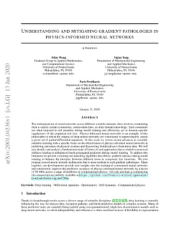 Understanding and mitigating gradient pathologies in physics-informed
  neural networks