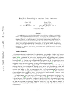 For2For: Learning to forecast from forecasts