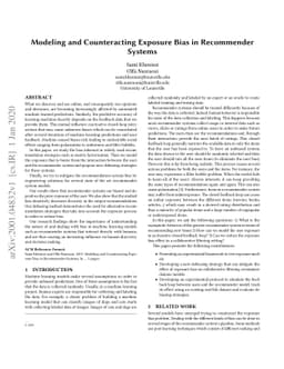 Modeling and Counteracting Exposure Bias in Recommender Systems