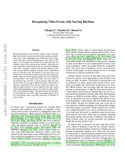Recognizing Video Events with Varying Rhythms